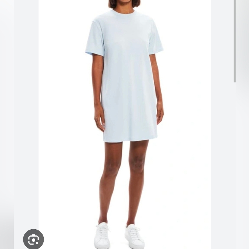 Theory Stripe Perfect T Dahlia T Shirt Dress szie P (0-2)